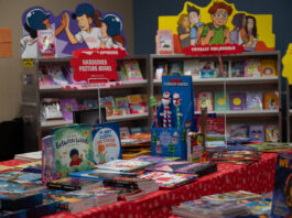 Display of books for sale at the Scholastic Bookfair that was located in McKay Education Building. Jordan hopes to bring back the bookfair every semester for students and the community. Katie Domaracki/The Rocket